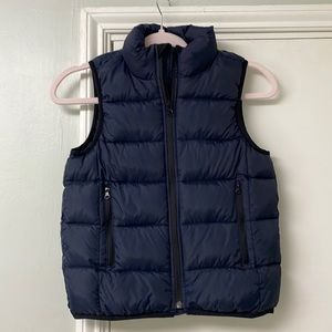 Gap boys small (6-7) navy puffer vest